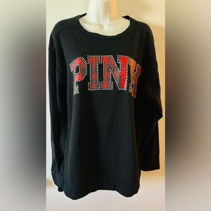 Victoria’s Secret woman’s rhinestone logo sweatshirt Small